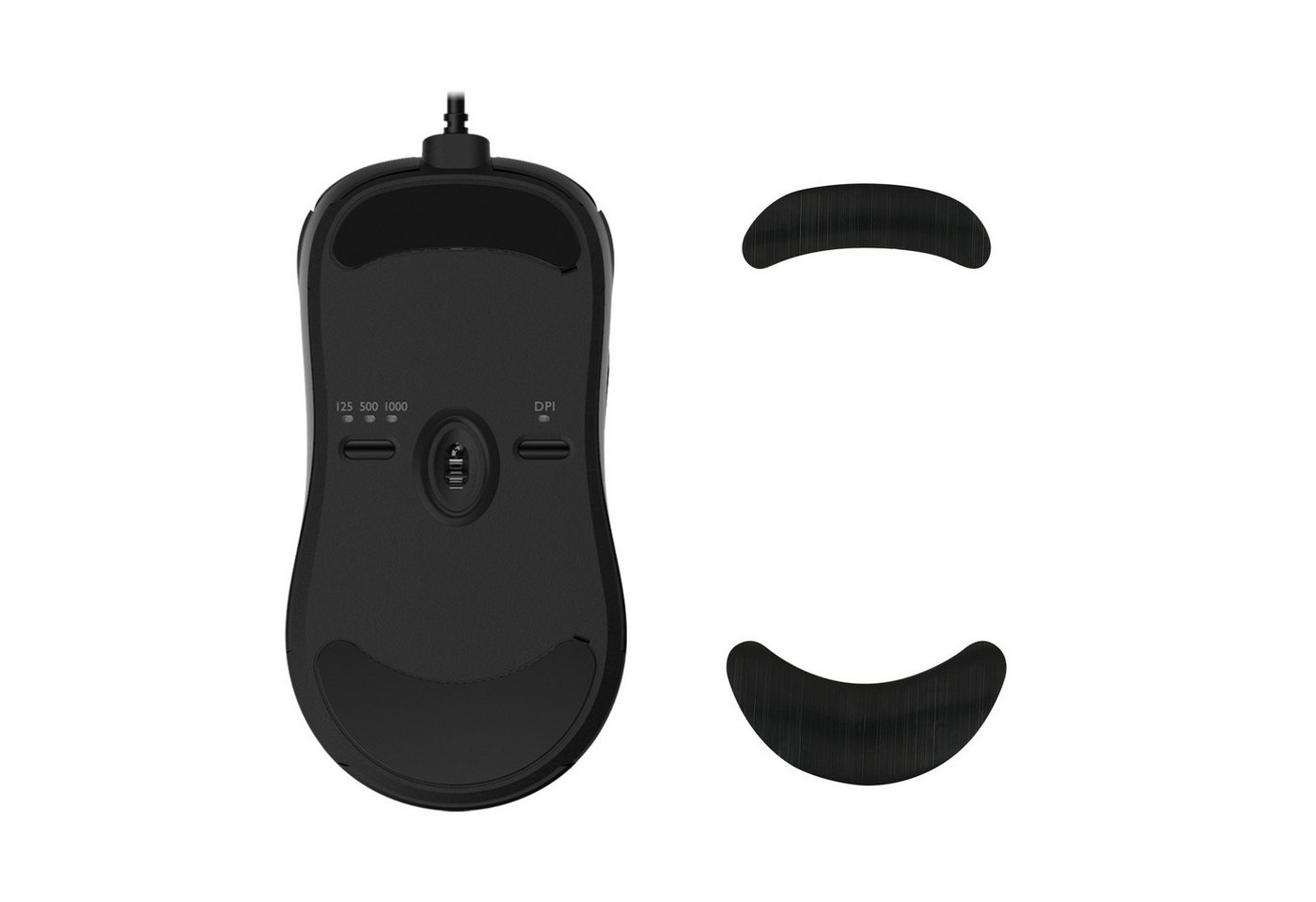 kwmobile Mausfüße Mouse Feet Sticker für BenQ ZOWIE ZA13 (1-St), Ersatz Glider Mausfüße passgenau - Glides in Schwarz von kwmobile