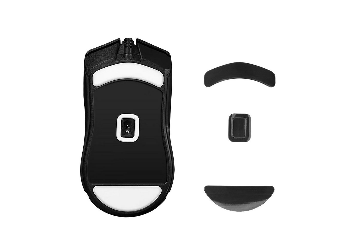kwmobile Mausfüße Mouse Feet Sticker für Razer Cobra Wired (1-St), Ersatz Glider Mausfüße passgenau - Glides in Schwarz kwmobile Mausfüße Mouse Feet Sticker für Razer Cobra Wired (1-St), Ersatz Glider Mausfüße passgenau - Glides in Schwarz von kwmobile