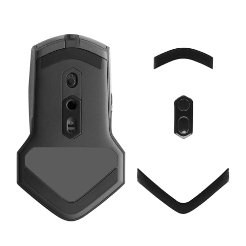 kwmobile Mouse Feet Sticker kompatibel mit Alienware AW610M / AW510M Ersatz Glider - Mausfüße passgenau - Maus Glides in Schwarz von kwmobile
