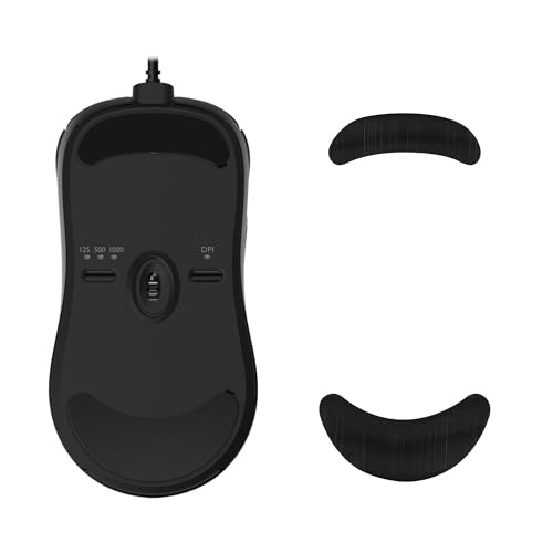 kwmobile Mouse Feet Sticker kompatibel mit BenQ Zowie ZA13 Ersatz Glider - Mausfüße passgenau - Maus Glides in Schwarz von kwmobile