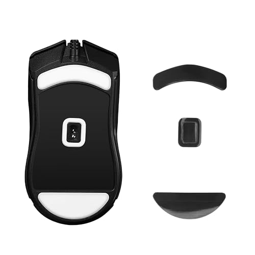 kwmobile Mouse Feet Sticker kompatibel mit Razer Cobra Wired Ersatz Glider - Mausfüße passgenau - Maus Glides in Schwarz von kwmobile