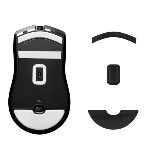 kwmobile Mouse Feet Sticker kompatibel mit Razer Viper 8k HZ Ersatz Glider - Mausfüße passgenau - Maus Glides in Schwarz von kwmobile