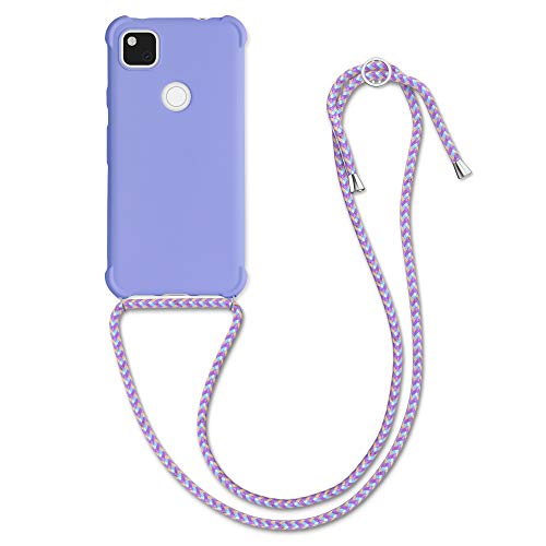 kwmobile Necklace Case kompatibel mit Google Pixel 4a Hülle - Cover mit Kordel zum Umhängen - Silikon Schutzhülle Lavendel kwmobile Necklace Case kompatibel mit Google Pixel 4a Hülle - Cover mit Kordel zum Umhängen - Silikon Schutzhülle Lavendel von kwmobile