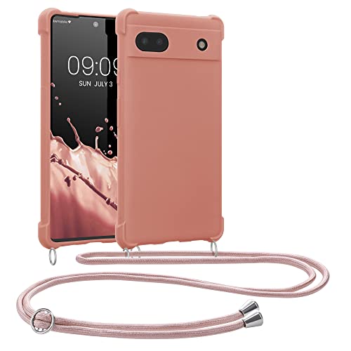 kwmobile Necklace Case kompatibel mit Google Pixel 6a Hülle - Cover mit Kordel zum Umhängen - Silikon Schutzhülle Perlmutt kwmobile Necklace Case kompatibel mit Google Pixel 6a Hülle - Cover mit Kordel zum Umhängen - Silikon Schutzhülle Perlmutt von kwmobile
