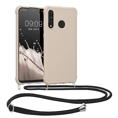kwmobile Necklace Case kompatibel mit Huawei P30 Lite Hülle - Cover mit Kordel zum Umhängen - Silikon Schutzhülle Creme kwmobile Necklace Case kompatibel mit Huawei P30 Lite Hülle - Cover mit Kordel zum Umhängen - Silikon Schutzhülle Creme von kwmobile