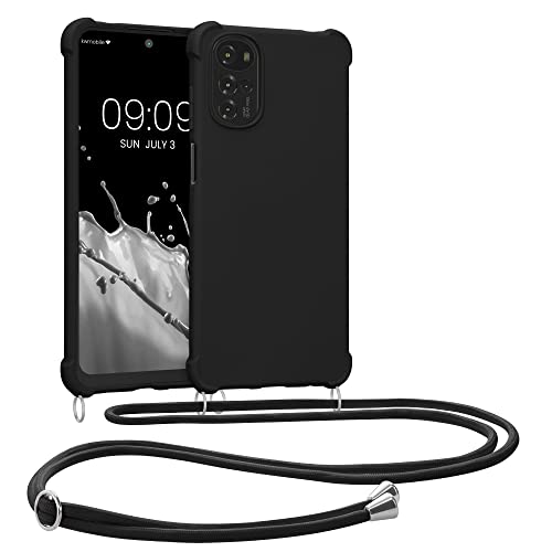 kwmobile Necklace Case kompatibel mit Motorola Moto G22 Hülle - Cover mit Kordel zum Umhängen - Silikon Schutzhülle Schwarz kwmobile Necklace Case kompatibel mit Motorola Moto G22 Hülle - Cover mit Kordel zum Umhängen - Silikon Schutzhülle Schwarz von kwmobile