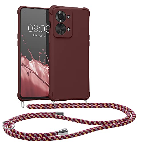 kwmobile Necklace Case kompatibel mit OnePlus Nord 2T 5G Hülle - Cover mit Kordel zum Umhängen - Silikon Schutzhülle Bordeaux Violett kwmobile Necklace Case kompatibel mit OnePlus Nord 2T 5G Hülle - Cover mit Kordel zum Umhängen - Silikon Schutzhülle Bordeaux Violett von kwmobile