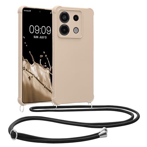 kwmobile Necklace Case kompatibel mit Xiaomi Redmi Note 13 Pro 5G / Poco X6 5G Hülle - Cover mit Kordel zum Umhängen - Silikon Schutzhülle Creme kwmobile Necklace Case kompatibel mit Xiaomi Redmi Note 13 Pro 5G / Poco X6 5G Hülle - Cover mit Kordel zum Umhängen - Silikon Schutzhülle Creme von kwmobile