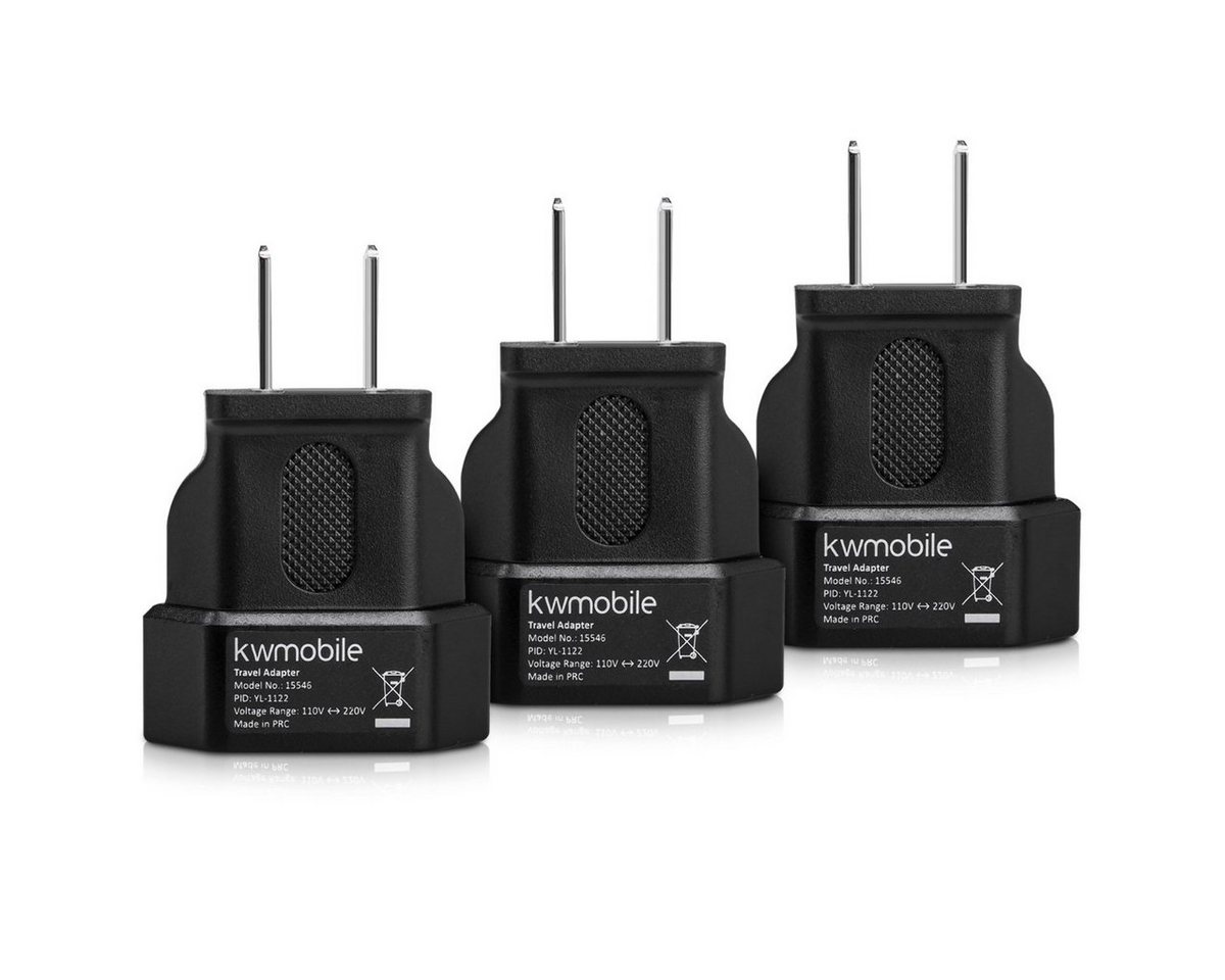 kwmobile Reiseadapter USA Typ-A - Eurostecker Urlaub Reiseadapter Adapter, 6.00 cm kwmobile Reiseadapter USA Typ-A - Eurostecker Urlaub Reiseadapter Adapter, 6.00 cm von kwmobile