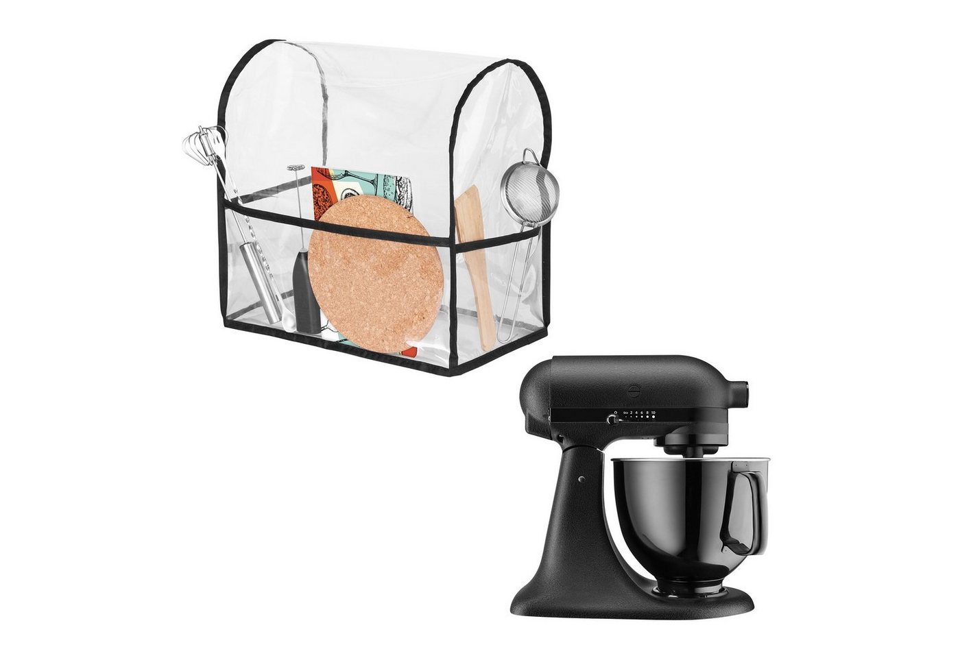 kwmobile Abdeckhaube TPU Hülle transparent für KitchenAid 4,3-4,8 liter, mit 3 Fächern - Küchenmaschine Staubschutz Abdeckhaube kwmobile Abdeckhaube TPU Hülle transparent für KitchenAid 4,3-4,8 liter, mit 3 Fächern - Küchenmaschine Staubschutz Abdeckhaube von kwmobile