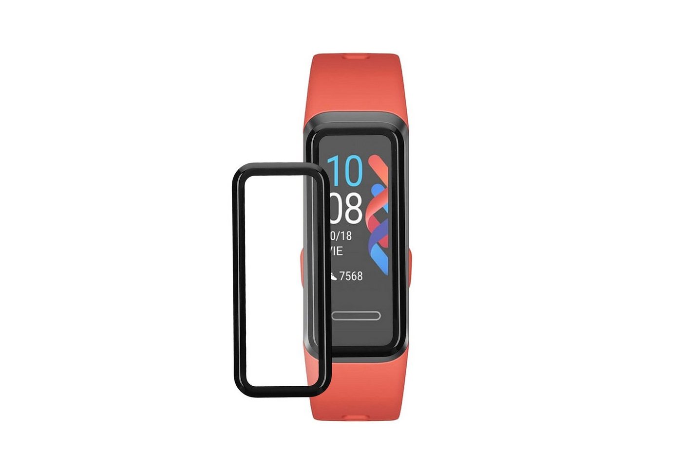 kwmobile Schutzfolie 2x Displayschutzfolie für Huawei Band 4, (1-St), Schutzfolie für Fitness Tracker - robuster Displayschutz - transparent von kwmobile