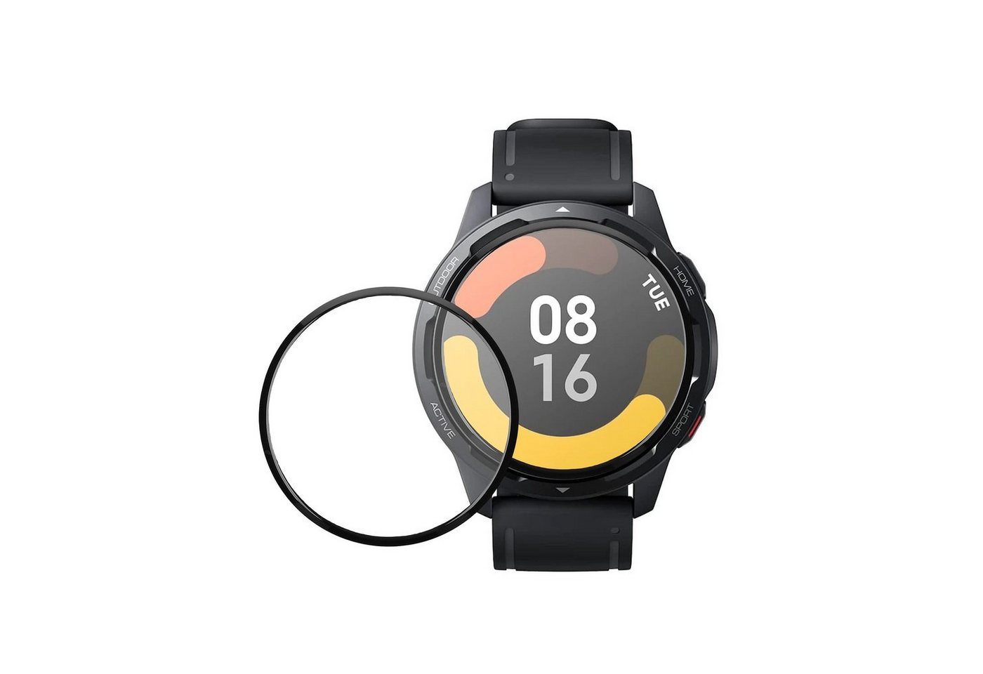 kwmobile Displayschutzfolie 2x Displayschutzfolie für Xiaomi Watch S1 Active, 2 Stück, Schutzfolie für Fitness Tracker - robuster Displayschutz - transparent von kwmobile