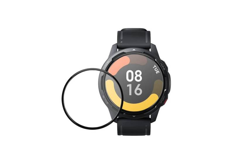 kwmobile Schutzfolie 2x Displayschutzfolie für Xiaomi Watch S1 Active, (1-St), Schutzfolie für Fitness Tracker - robuster Displayschutz - transparent von kwmobile