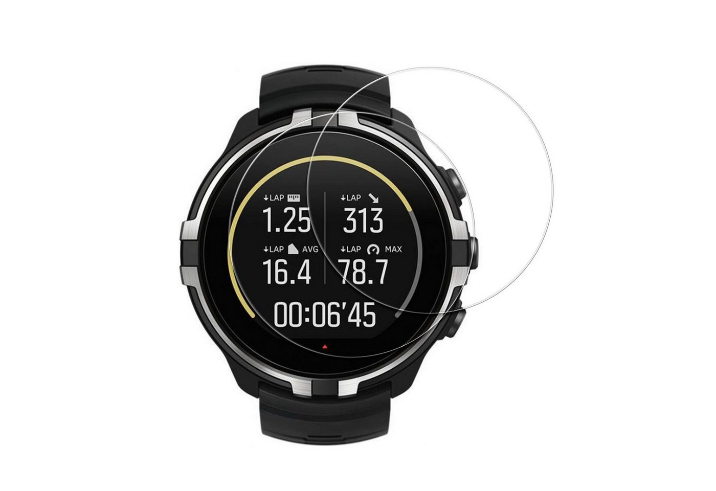kwmobile Displayschutzfolie 2x Displayschutzglas für Suunto 9 / 9 Baro / Spartan Sport Wrist HR, 1 Stück, 2x Displayschutz-Glas für Suunto 9 / 9 Baro / Spartan Sport Wrist HR von kwmobile