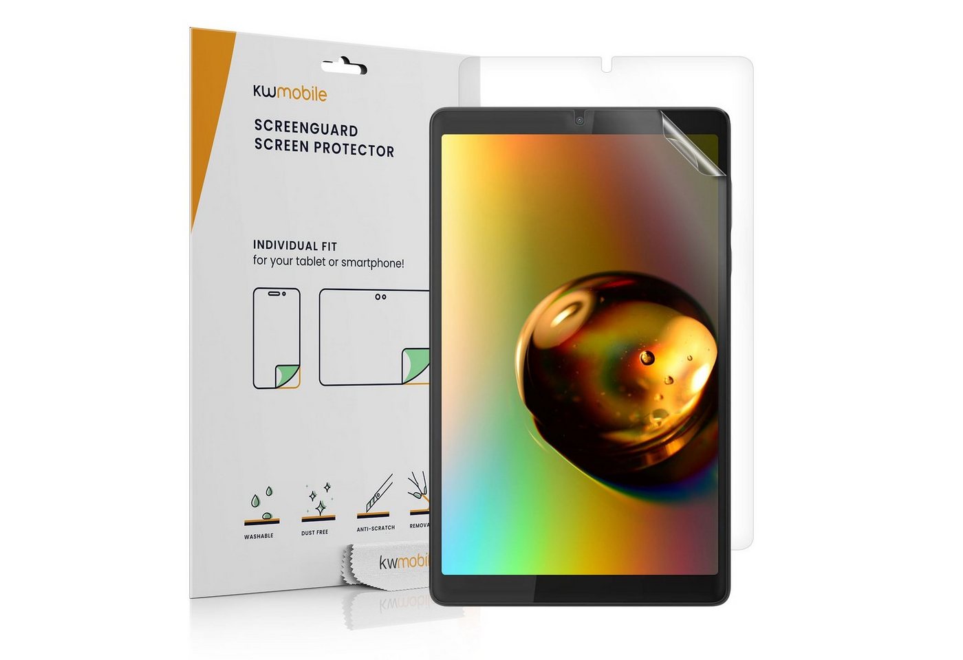 kwmobile Schutzfolie 2x Folie für Lenovo Tab M8 (Gen 4), (1-St), Full Screen Tablet Schutzfolie entspiegelt von kwmobile