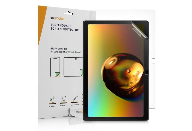 kwmobile Schutzfolie 2x Folie für Samsung Galaxy Tab A8 10.5 (2021), (1-St), Full Screen Tablet Schutzfolie - klar von kwmobile