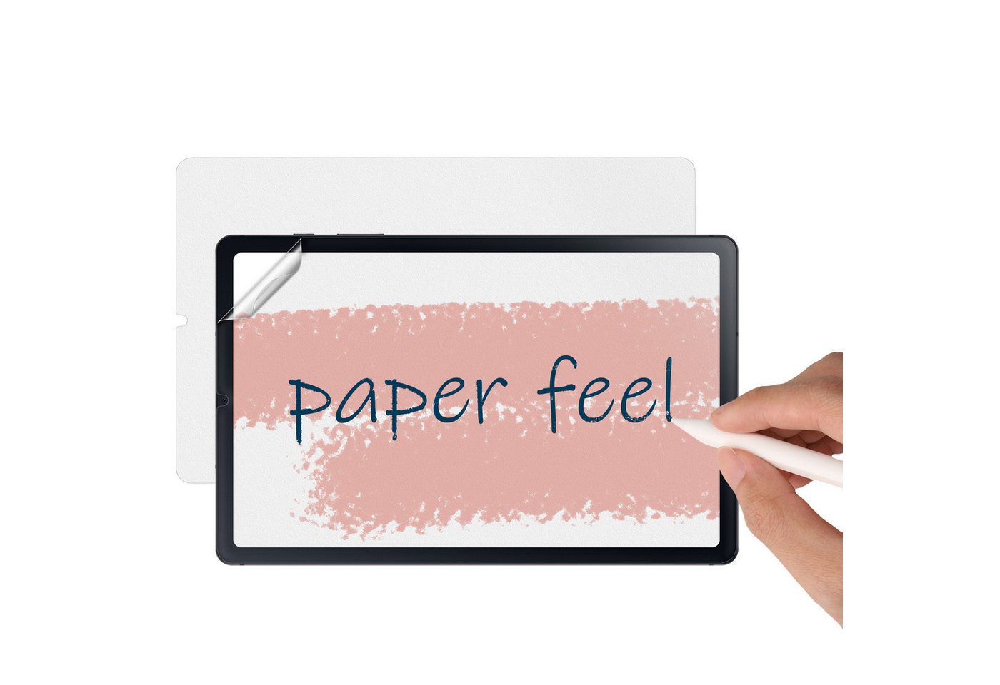 kwmobile Displayschutzfolie 2x Schutzfolie für Samsung Galaxy Tab S6 Lite (2024/2022/2020) Folie, 2 Stück, Tablet Full Screen Paper Feel Cover Tablet Displayfolie Papiergefühl von kwmobile