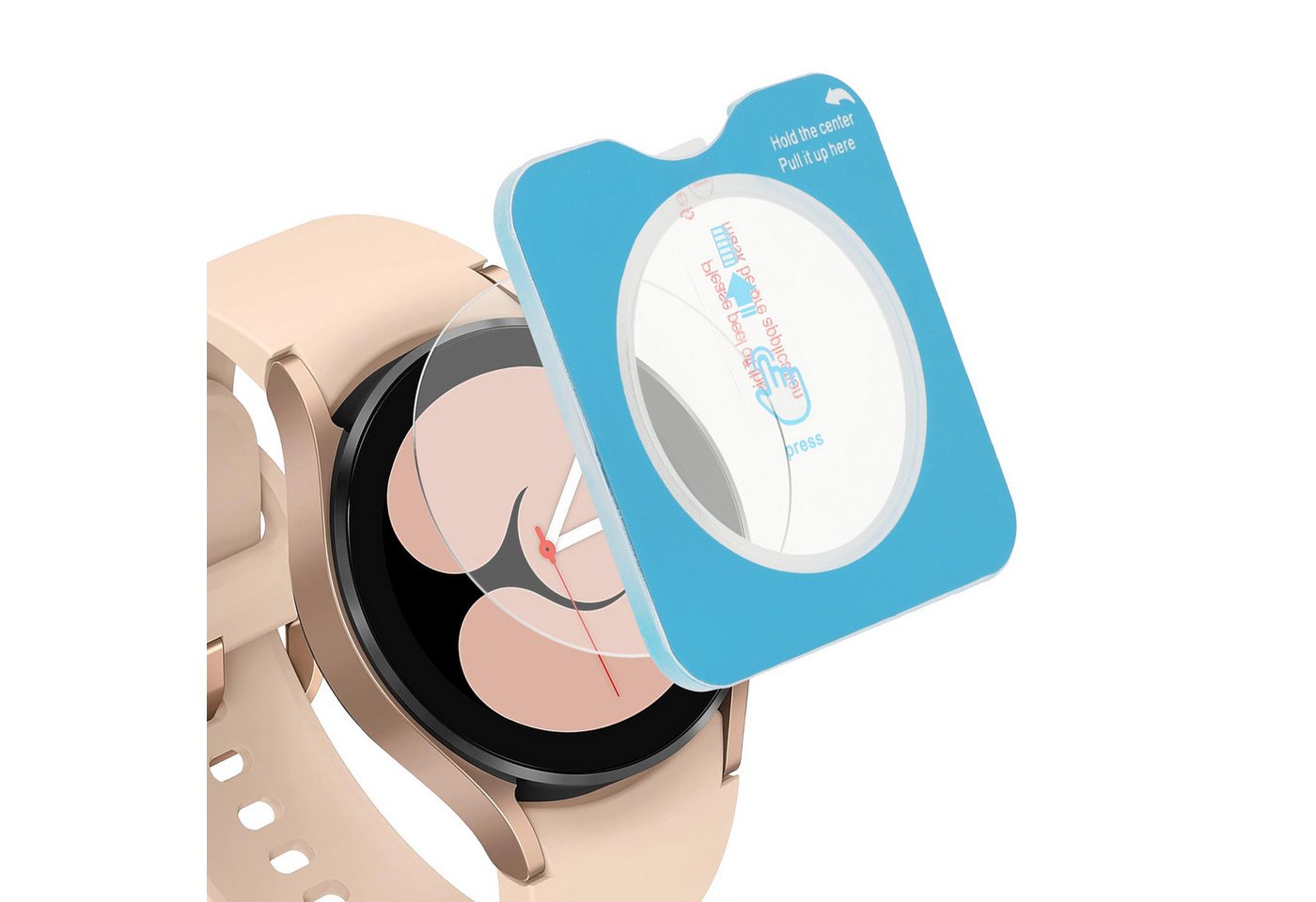 kwmobile Displayschutzfolie 2x Schutzglas für Samsung Galaxy Watch 4 (40mm) Glas Folie, 1 Stück, Smartwatch Displayschutz für Fitness Tracker Transparent von kwmobile