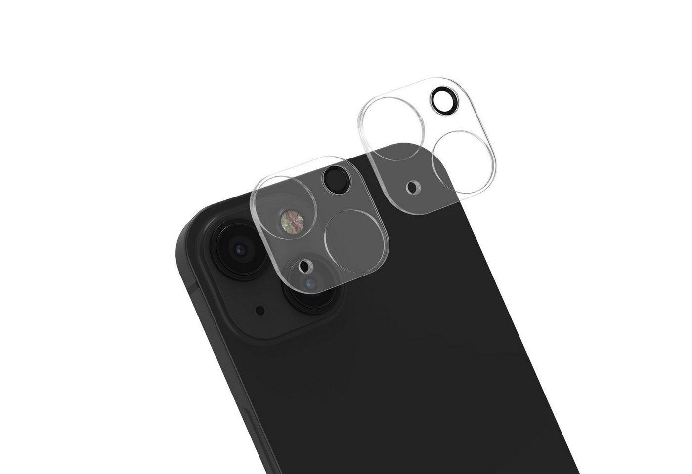 kwmobile Schutzfolie Glas Handy Kameraschutz für Apple iPhone 13 / iPhone 13 mini, (1-St), Transparentes Schutzglas Set für Smartphone Kamera von kwmobile