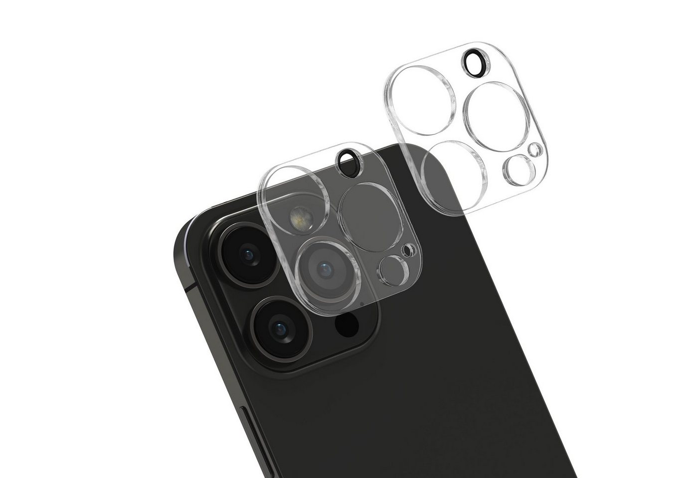 kwmobile Schutzfolie Glas Handy Kameraschutz für Apple iPhone 13 Pro / iPhone 13 Pro Max, (1-St), Transparentes Schutzglas Set für Smartphone Kamera von kwmobile