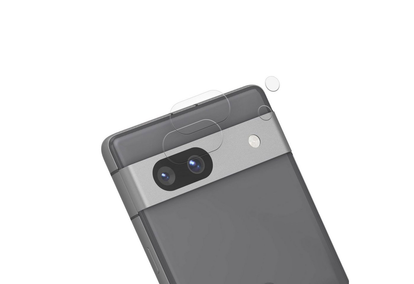 kwmobile Schutzfolie Glas Handy Kameraschutz für Google Pixel 7a, (1-St), Transparentes Schutzglas Set für Smartphone Kamera von kwmobile