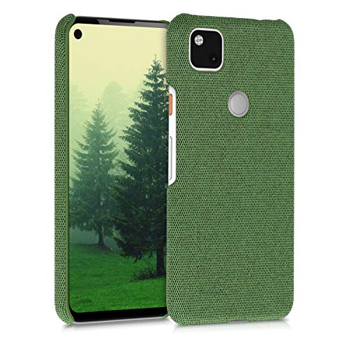 kwmobile Schutzhülle kompatibel mit Google Pixel 4a - Hülle - Stoff Cover Handyhülle - Backcover in Grün kwmobile Schutzhülle kompatibel mit Google Pixel 4a - Hülle - Stoff Cover Handyhülle - Backcover in Grün von kwmobile