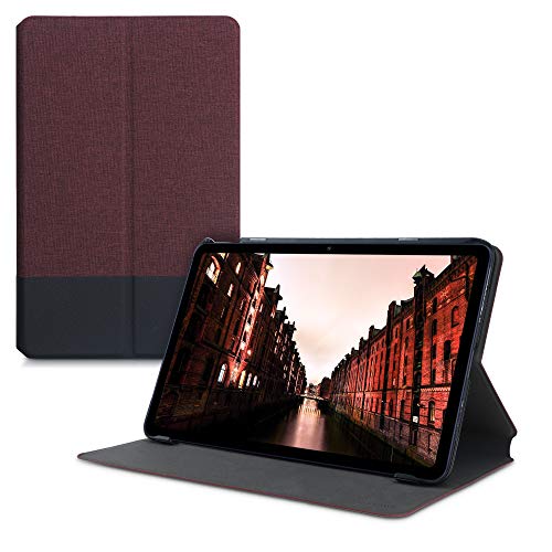 kwmobile Schutzhülle kompatibel mit Huawei MatePad (10.4") - Hülle Slim - Tablet Cover Case mit Ständer Dunkelrot Schwarz von kwmobile