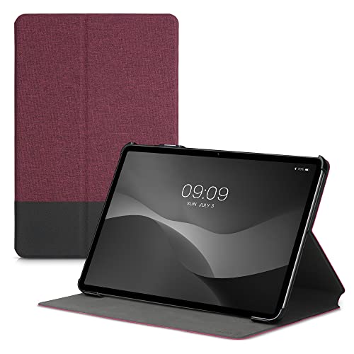 kwmobile Schutzhülle kompatibel mit Huawei MatePad 11 (2021) - Hülle Slim - Tablet Cover Case mit Ständer Dunkelrot Schwarz von kwmobile