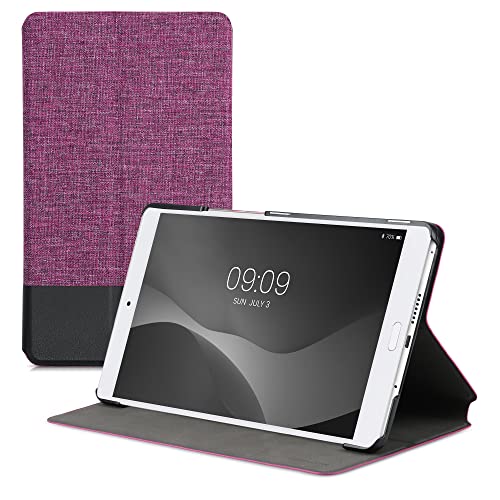 kwmobile Schutzhülle kompatibel mit Huawei MediaPad M3 8.4 - Hülle Slim - Tablet Cover Case mit Ständer Rosa Schwarz von kwmobile