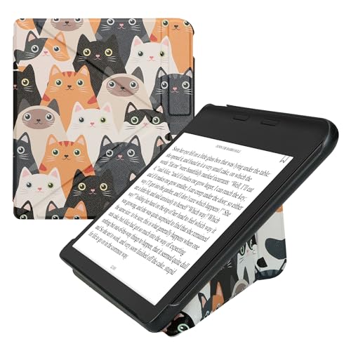 kwmobile Schutzhülle kompatibel mit Kobo Kobo Libra Colour/Tolino Vision Color - Hülle Kunstleder - eReader Cover Case - Katzen Orange Schwarz Weiß kwmobile Schutzhülle kompatibel mit Kobo Kobo Libra Colour/Tolino Vision Color - Hülle Kunstleder - eReader Cover Case - Katzen Orange Schwarz Weiß von kwmobile