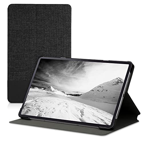 kwmobile Schutzhülle kompatibel mit Lenovo Tab P11 - Hülle Slim - Tablet Cover Case mit Ständer Anthrazit Schwarz von kwmobile
