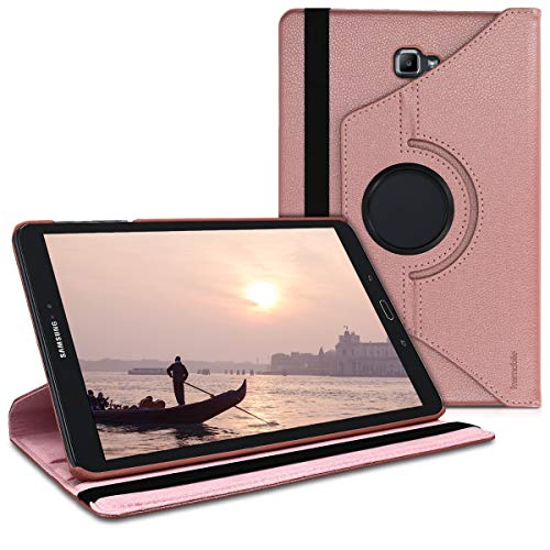 kwmobile Schutzhülle kompatibel mit Samsung Galaxy Tab A 10.1 (S-Pen) (2016) - Hülle 360° Tablet Cover Case Rosegold von kwmobile