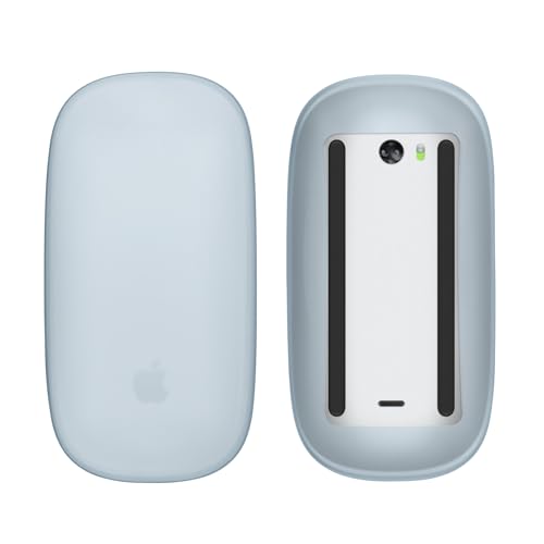 kwmobile Silikon Schutzhülle kompatibel mit Apple Magic Mouse 1/2 Hülle - PC Maus Cover aus softem Silikon - Hellblau von kwmobile