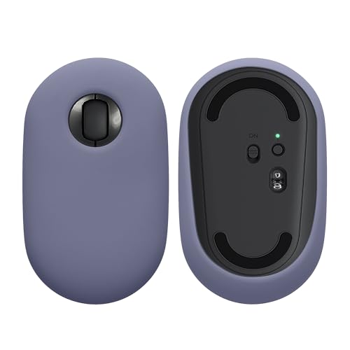 kwmobile Silikon Schutzhülle kompatibel mit Logitech Pebble Mouse Hülle - PC Maus Cover aus softem Silikon - Lavendel von kwmobile