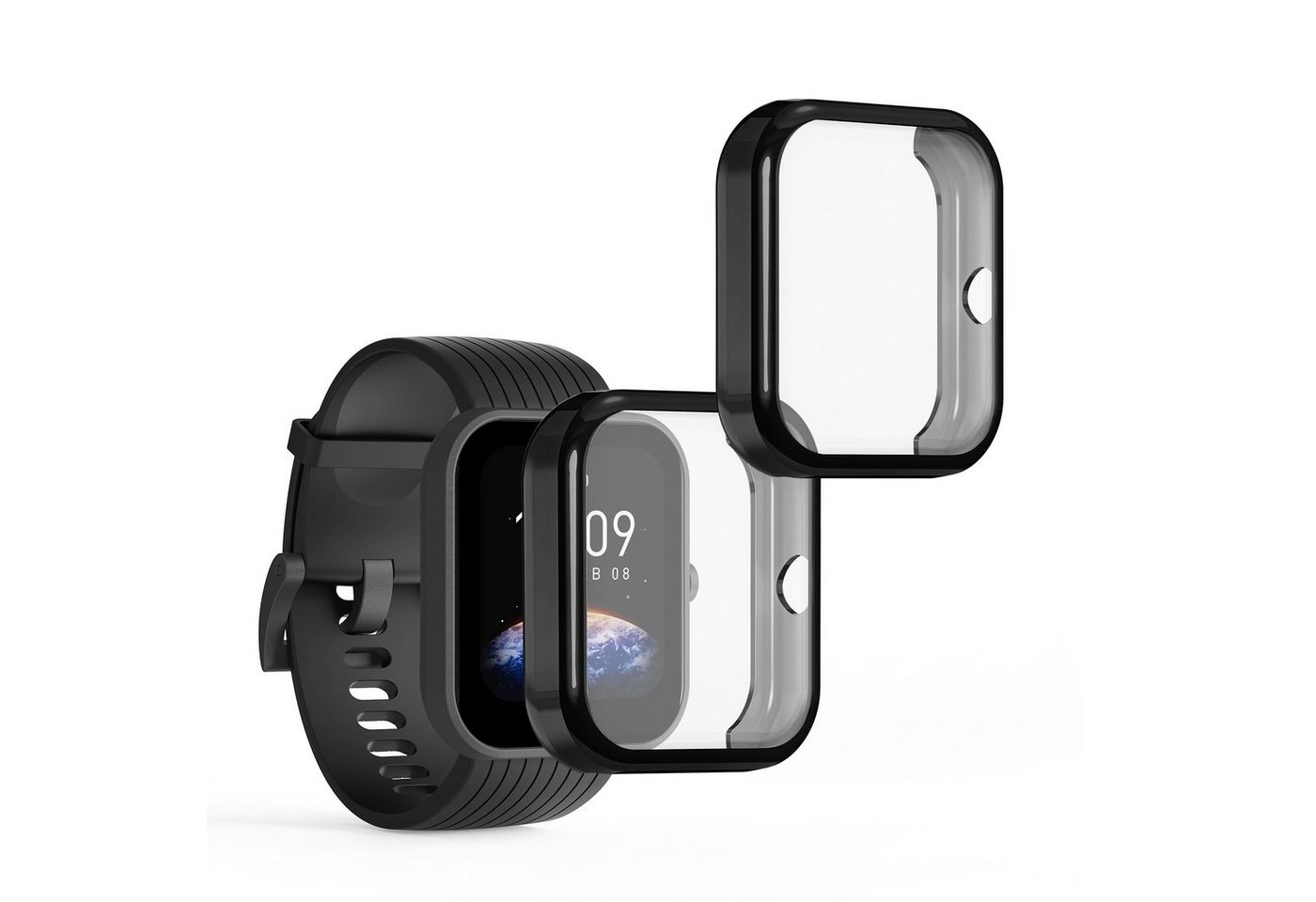 kwmobile Smartwatch-Hülle 2x Hülle für Huami Amazfit Bip 3 / Bip 3 Pro, Silikon Fullbody Cover Case Schutzhülle Set kwmobile Smartwatch-Hülle 2x Hülle für Huami Amazfit Bip 3 / Bip 3 Pro, Silikon Fullbody Cover Case Schutzhülle Set von kwmobile