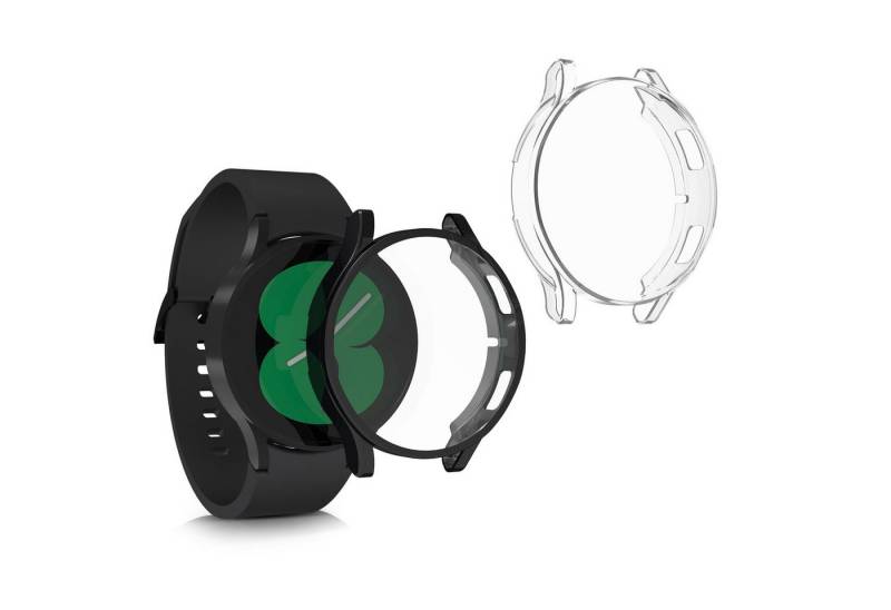 kwmobile Smartwatch-Hülle 2x Hülle für Samsung Galaxy Watch 4 (40mm), Silikon Fullbody Cover Case Schutzhülle Set von kwmobile