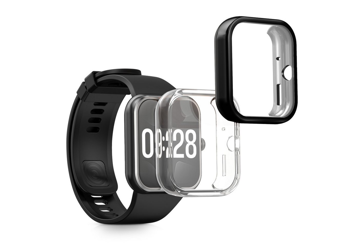 kwmobile Smartwatch-Hülle 2x Hülle für Xiaomi Redmi Watch 4, Silikon Fullbody Cover Case Schutzhülle Set kwmobile Smartwatch-Hülle 2x Hülle für Xiaomi Redmi Watch 4, Silikon Fullbody Cover Case Schutzhülle Set von kwmobile