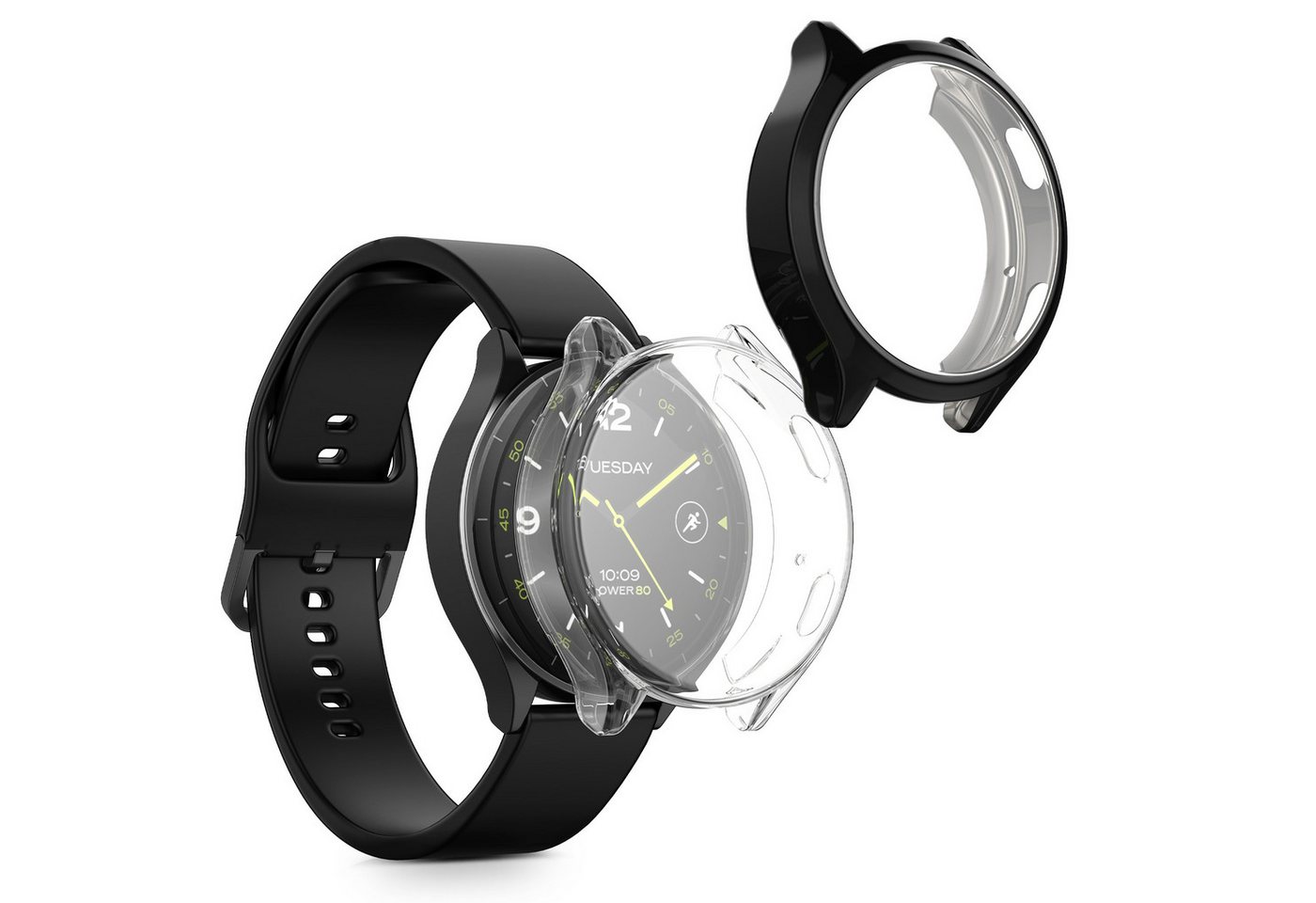 kwmobile Smartwatch-Hülle 2x Hülle für Xiaomi Watch 2, Silikon Fullbody Cover Case Schutzhülle Set kwmobile Smartwatch-Hülle 2x Hülle für Xiaomi Watch 2, Silikon Fullbody Cover Case Schutzhülle Set von kwmobile