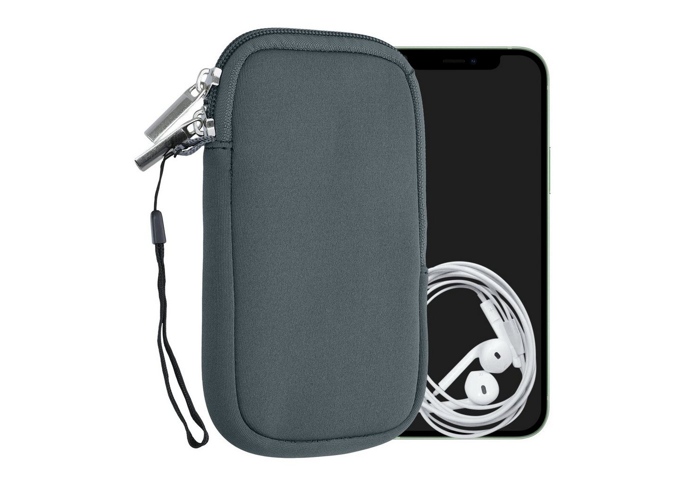 kwmobile Sleeve Handytasche für Smartphones M - 5,5", Neopren Handy Hülle - Handy Tasche Sleeve Pouch kwmobile Sleeve Handytasche für Smartphones M - 5,5", Neopren Handy Hülle - Handy Tasche Sleeve Pouch von kwmobile