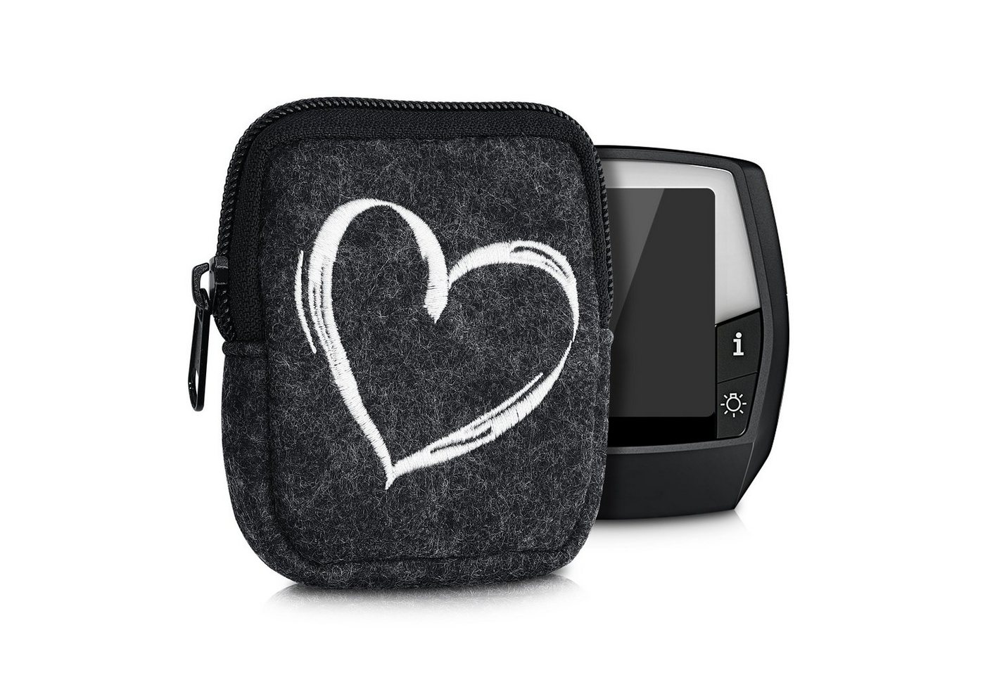 kwmobile Smartphone-Hülle Tasche für Bosch Intuvia, Hülle E-Bike Computer Schutztasche - aus Filz kwmobile Smartphone-Hülle Tasche für Bosch Intuvia, Hülle E-Bike Computer Schutztasche - aus Filz von kwmobile