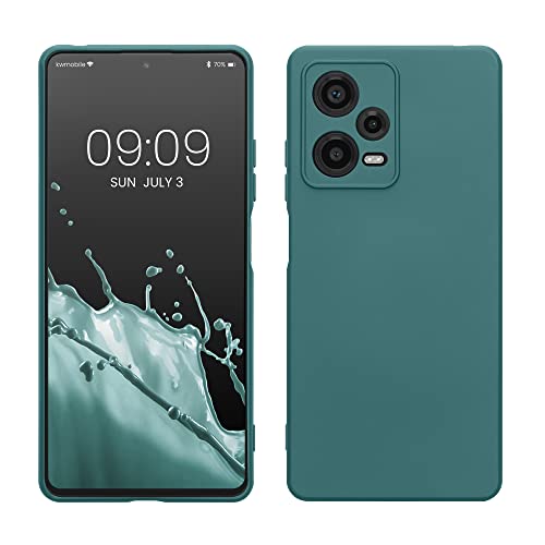 kwmobile Slim Case kompatibel mit Xiaomi Redmi Note 12 Pro 5G Hülle - Handyhülle aus Silikon in Arctic Night von kwmobile
