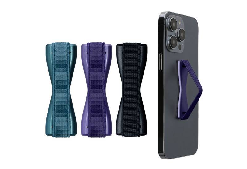 kwmobile Smartphone Fingerhalter 3 Set Popsockets, (3-tlg., Handy Halter Griff Halterung Einhandbedienung - 3x Handyhalter) von kwmobile