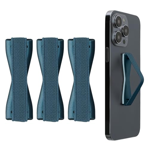 kwmobile Smartphone Fingerhalter 3 Set - Handy Halter Griff Halterung Einhandbedienung - 3X Handyhalter in Metallic Karibikblau kwmobile Smartphone Fingerhalter 3 Set - Handy Halter Griff Halterung Einhandbedienung - 3X Handyhalter in Metallic Karibikblau von kwmobile
