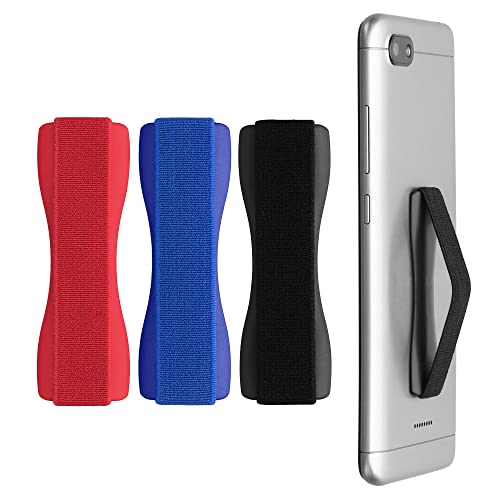 kwmobile Smartphone Fingerhalter 3 Set - Handy Halter Griff Halterung Einhandbedienung - 3X Handyhalter in Schwarz Blau Rot kwmobile Smartphone Fingerhalter 3 Set - Handy Halter Griff Halterung Einhandbedienung - 3X Handyhalter in Schwarz Blau Rot von kwmobile