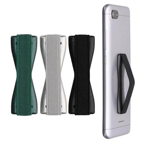 kwmobile Smartphone Fingerhalter 3 Set - Handy Halter Griff Halterung Einhandbedienung - 3X Handyhalter in Schwarz Silber Metallic Petrol kwmobile Smartphone Fingerhalter 3 Set - Handy Halter Griff Halterung Einhandbedienung - 3X Handyhalter in Schwarz Silber Metallic Petrol von kwmobile