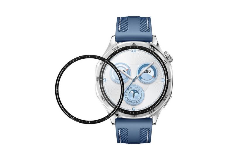 kwmobile Smartphone-Hülle 2x Displayschutzfolie für Huawei Watch GT5 46mm, Schutzfolie für Fitness Tracker - robuster Displayschutz - transparent von kwmobile