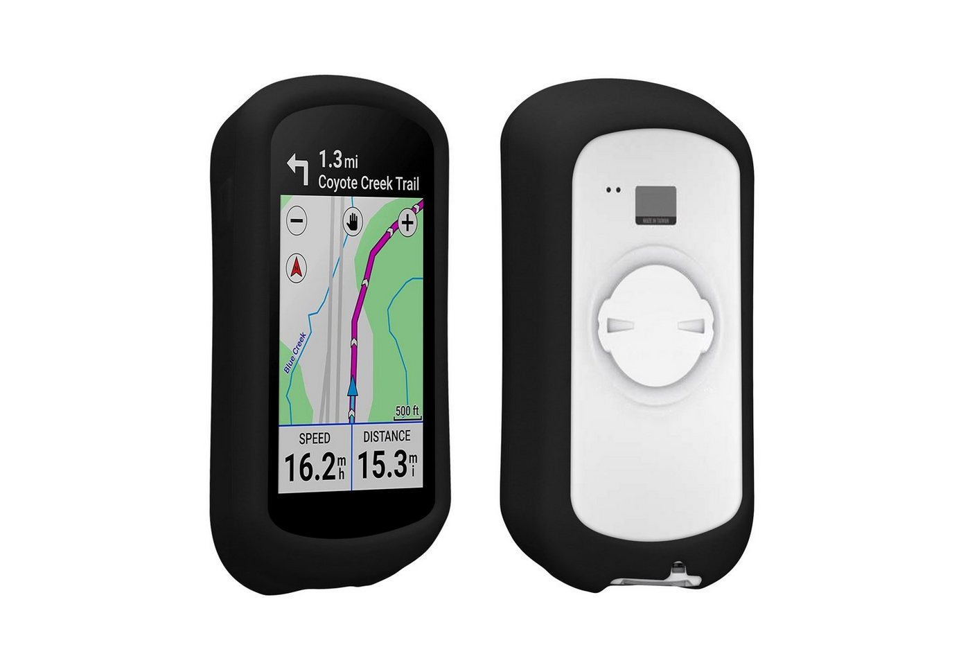 kwmobile Smartphone-Hülle kwmobile Hülle für Garmin Edge Explore 2, Silikon GPS Fahrrad Case Schutzhülle - in Schwarz von kwmobile
