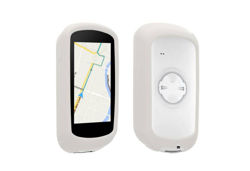 kwmobile Smartphone-Hülle kwmobile Hülle für Garmin Edge Explore 2, Silikon GPS Fahrrad Case Schutzhülle - in Weiß von kwmobile