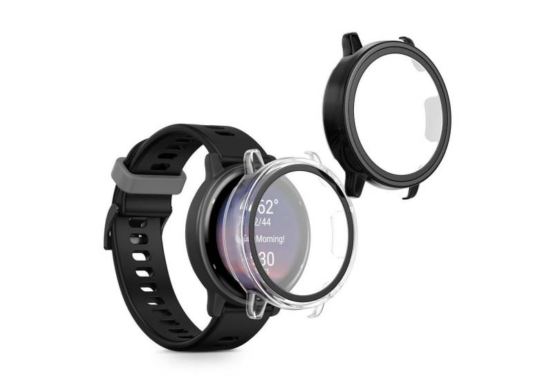 kwmobile Smartwatch-Hülle 2x Hülle für Garmin vivoactive 5 / active 5, Fullbody Fitnesstracker Glas Cover Case Schutzhülle Set von kwmobile