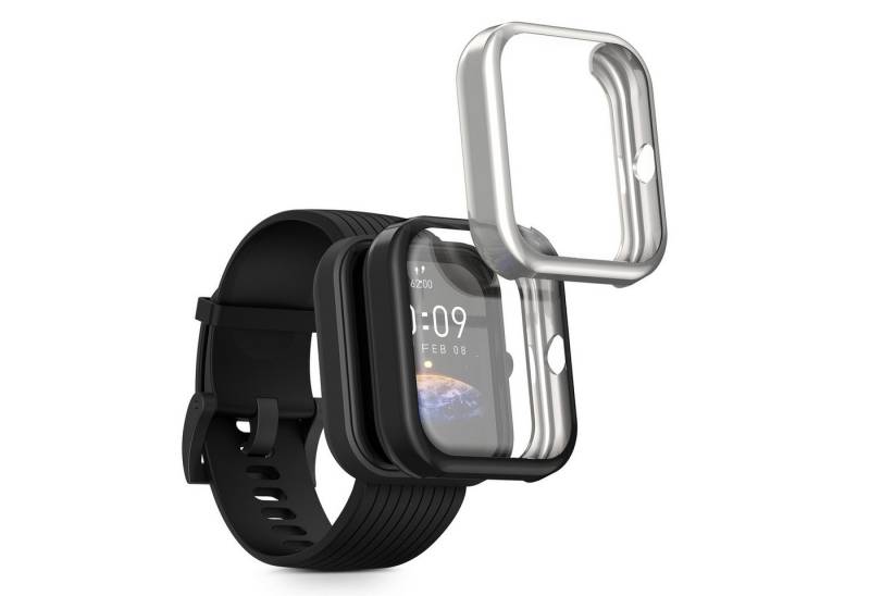 kwmobile Smartwatch-Hülle 2x Hülle für Huami Amazfit Bip 3 / Bip 3 Pro, Silikon Fullbody Cover Case Schutzhülle Set von kwmobile